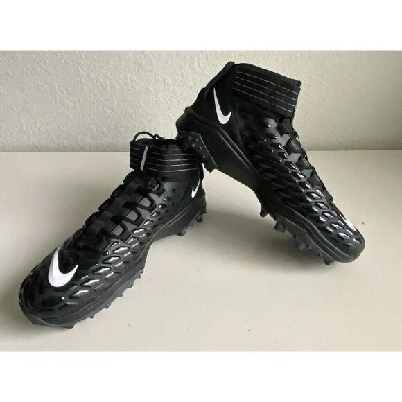 Men's Sz 17 Nike Force Savage Pro 2 Shark P Football Cleats Black BV5448-001 - Picture 1 of 9